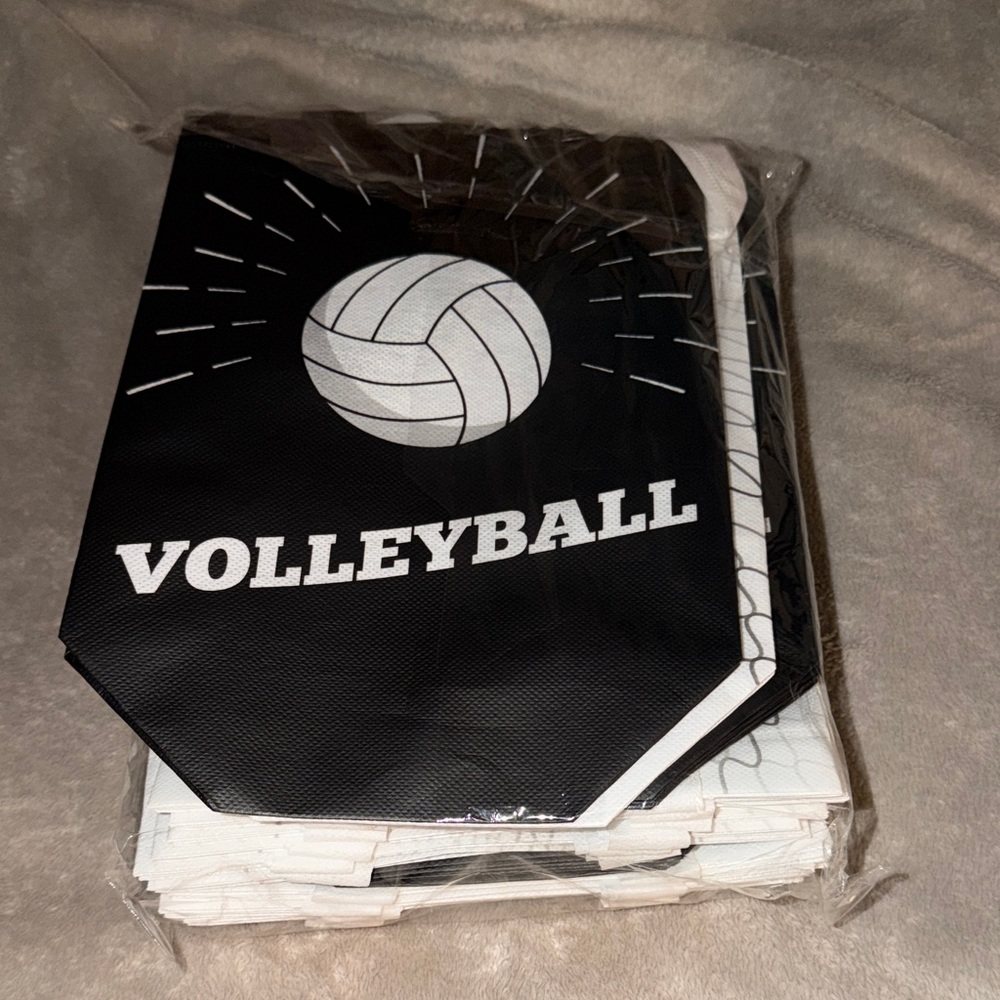 Black and White Volleyball Gift Bags 24